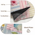 thumbnail image 6 of Summer Lemons Round Area Rug 3Ft Washable Small Circle Rugs for Kitchen Entryway, Coastal Nautical Shell Crab Vintage Art Non-Slip Carpet Floor Mats Indoor Outdoor Carpet Runner Aesthetic Home Decor, 6 of 8