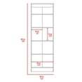 thumbnail image 4 of TUHOME Armoire de Garde-Manger Autoportante à 5 Tablettes en Bois, Armoire de Rangement Multiple, Blanc, 4 of 4