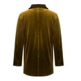 thumbnail image 5 of Baberdicy Womens Blazer Women's Golden Velvet Solid Colour Fashion Casual Top Jacket Womens Blazer Yellow, 5 of 5