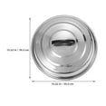 thumbnail image 5 of CTIRCHIU Thick Stainless Steel Universal Pan Lid Dome Shape for Efficient Cooking and Spill Control At Home, 5 of 8