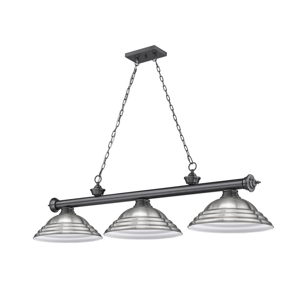 1 Light Outdoor Post Mount Lantern In Industrial Style 10 Inches Wide By 121.75 Inches High Z-Lite 584Phbr-519P-Bk