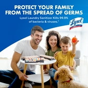 Lysol Laundry Sanitizer Additive Sanitizing Liquid for Clothes and Linens, Unscented, 90 oz