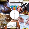 thumbnail image 6 of 9 in 1 Multitool Pen for Dad - Led Light, Stylus, Screwdriver, Opener, Ruler, Level Gifts for Boyfriend 6PCS,6 x Multitool Pen,Black&Silver&Yellow, 6 of 7