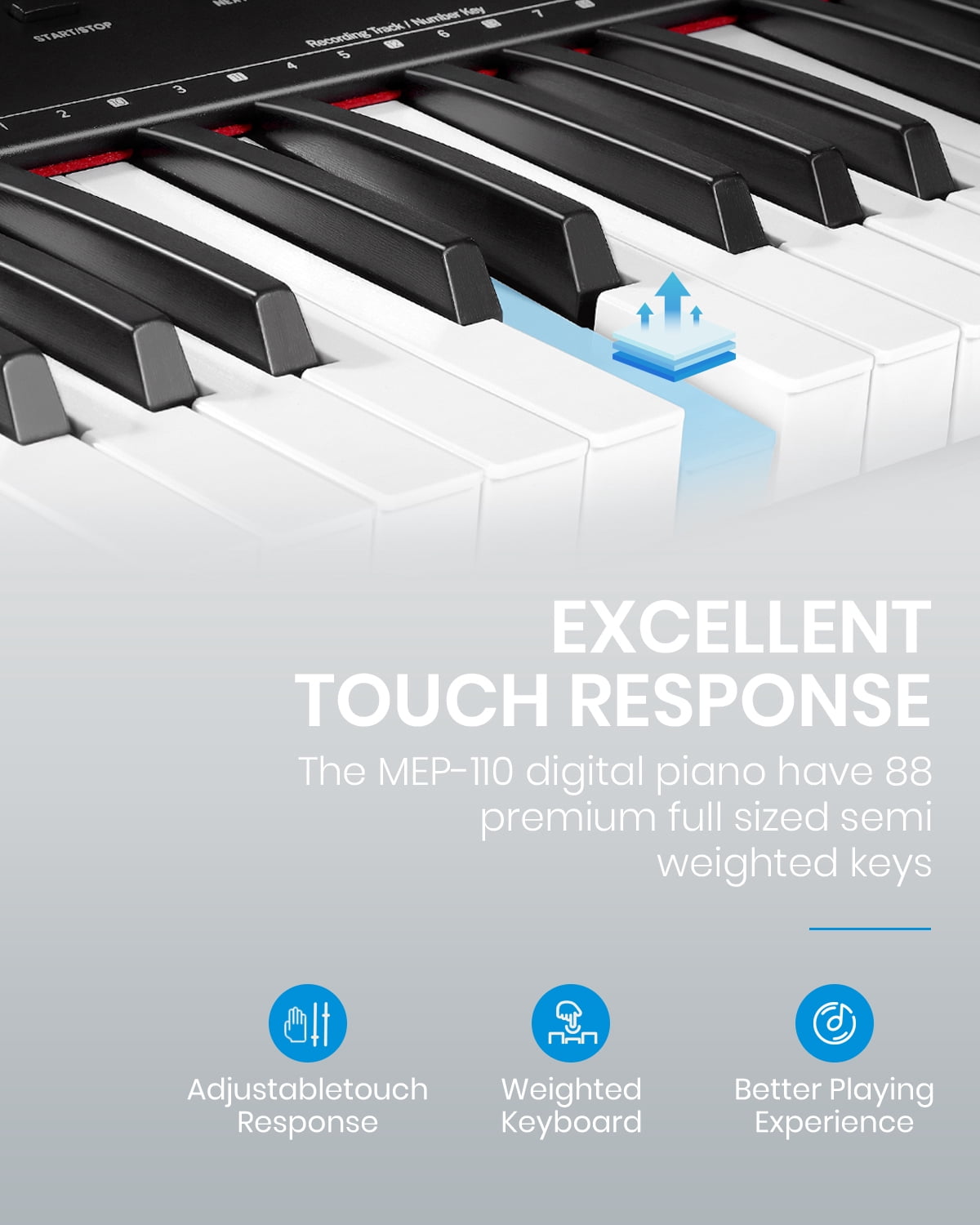 Moukey 88 Key Full-Size Keyboard Piano