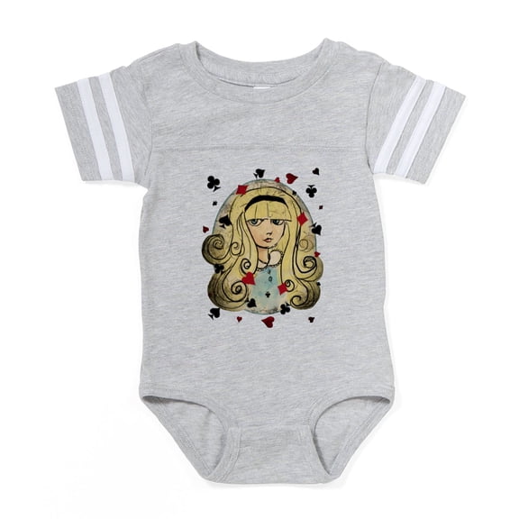 CafePress - Alice Watercolor Dis_Tr - Cute Infant Baby Football Bodysuit