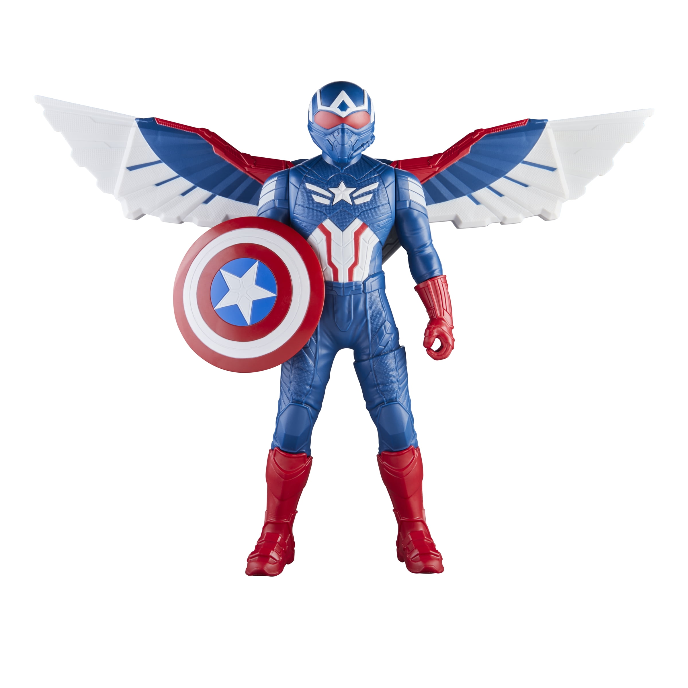 Marvel Avengers Captain America: Brave New World Flight Mode Figure, 9” (22 cm), Ages 4+  (图5) Marvel Avengers Captain America: Brave New World Flight Mode Figure, 9” (22 cm), Ages 4+  (图5)