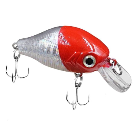 Whaledi 6cm Crankbait Wobbler Minnow Fishing Lures Swimbait Hard Baits with Hook