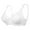 White, variant on DPTALR Womens Dailywear Bars Plus Size Bra GatheredUnderwired Gathered Lace Bra