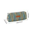 thumbnail image 3 of Composite Fabric Pencil Case, Style D, 7.68 x 3.54 in, With Single Zip Compartment And Woven Or Plaid Exterior, 3 of 6