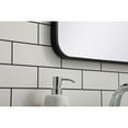 thumbnail image 5 of Soft corner metal rectangular mirror 18x36 inch in Black, 5 of 5