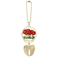 thumbnail image 1 of Cute Red Mushroom Illustration Pattern Car Keychain Angel Wing Pendant, 1 of 4