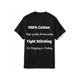 thumbnail image 5 of [Yorkie Mama, Christmas Gift] Christmas Yorkie Mama T-Shirt - 100% Cotton, Single Side Printed, Black Short Sleeve, S-XXXL, 1pc, 180g, Casual Sporty Tee, Comfy Tee, 5 of 6