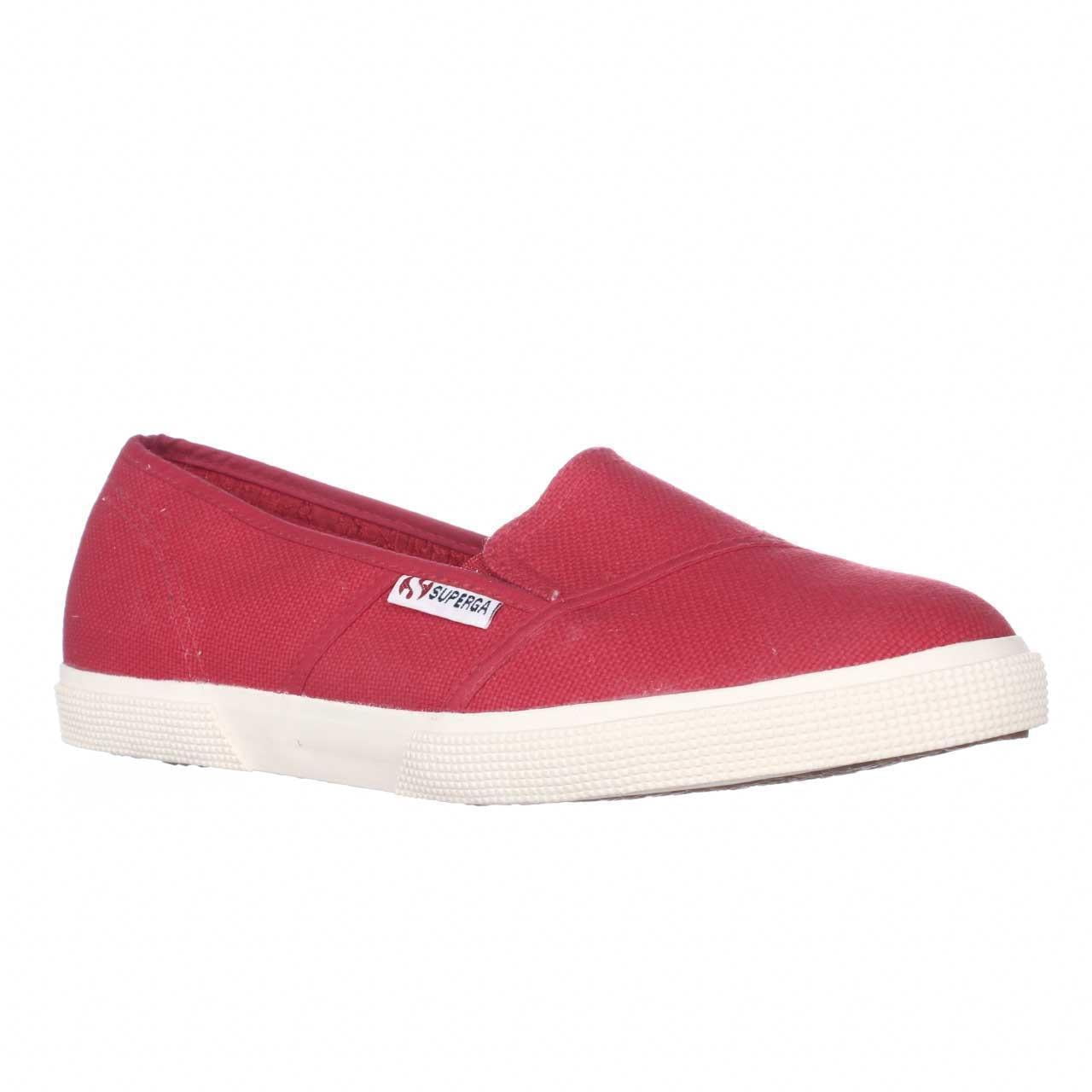 Womens Superga 2210 Cotw Slip-On Canvas Sneakers - Red - Walmart.com