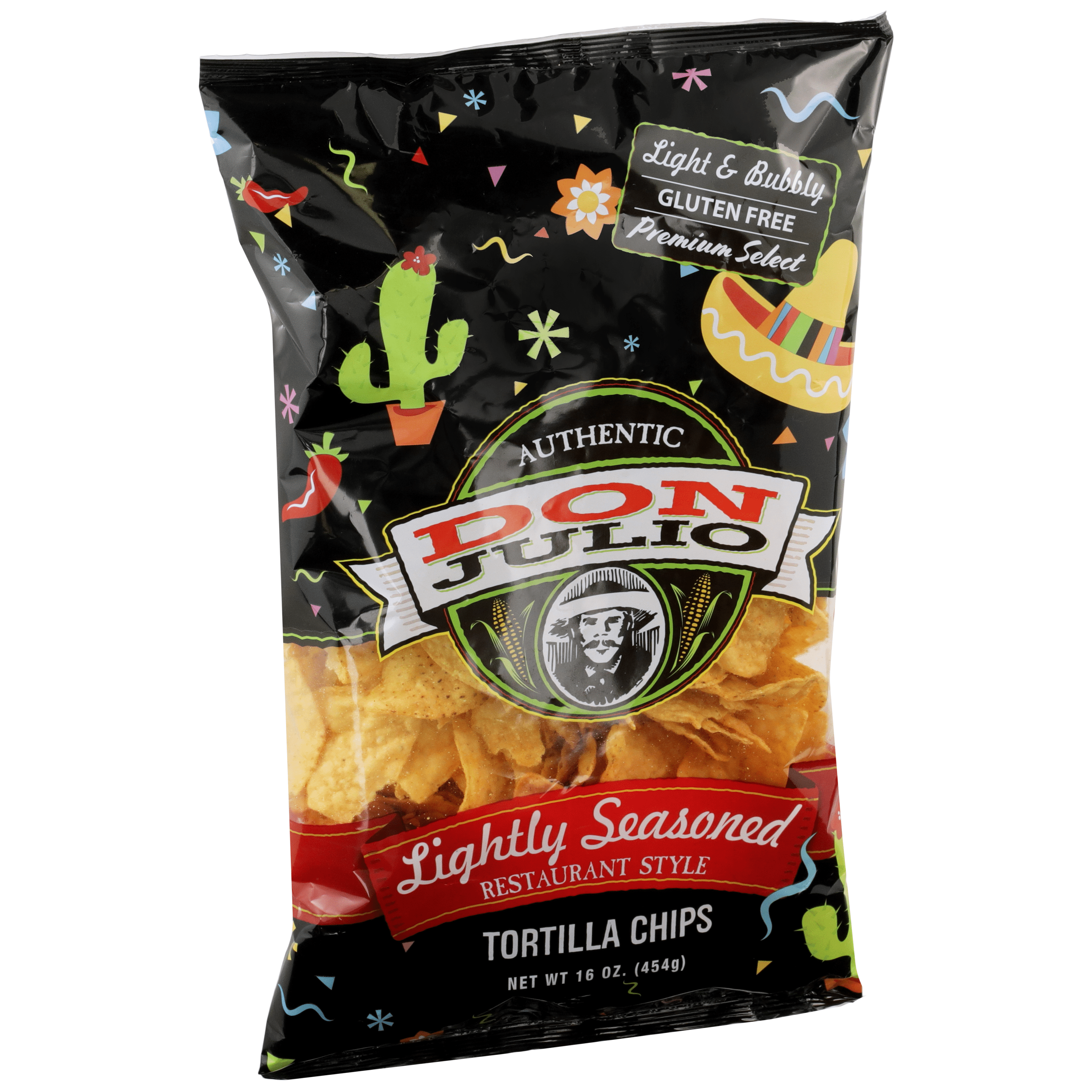 (3 pack) Don Julio Lightly Seasoned Tortilla Chips - 16oz