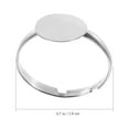 thumbnail image 3 of 100Pcs Blank Rings Adjustable Ring Base Rings Blank Jewelry Findings for DIY Making, 3 of 8