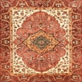 thumbnail image 1 of Ahgly Company Indoor Square Abstract Red Persian Area Rugs, 8' Square, 1 of 6