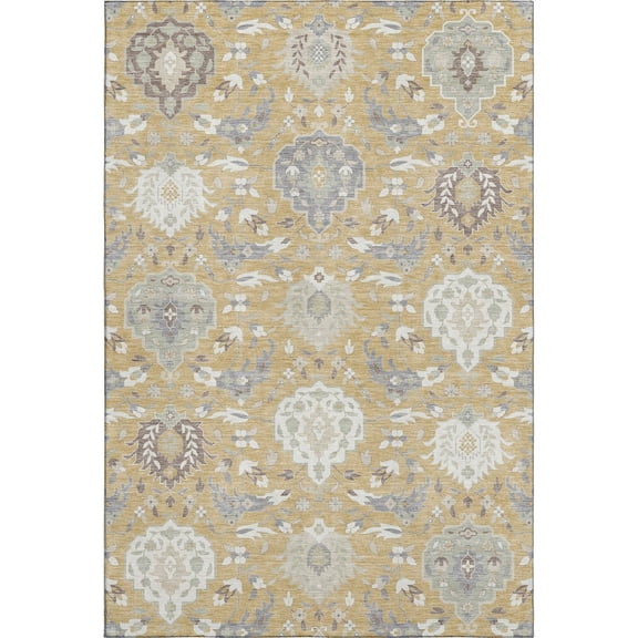 Dalyn Rugs Premium Machine Washable Mayfield AMF1026 Gold 8' x 10' Rug