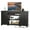 Black, variant on Dextrus 59" Farmhouse TV Stand with Storage for Living Room, Entertainment Center for up to 65" TV, Black