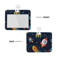 thumbnail image 2 of Naloa Spaceships and Stars Card Badge Holder Work Badge Sleeve for Office, School, Factory, ID Credit Cards, Driver Licenses and Passes, 2 of 7