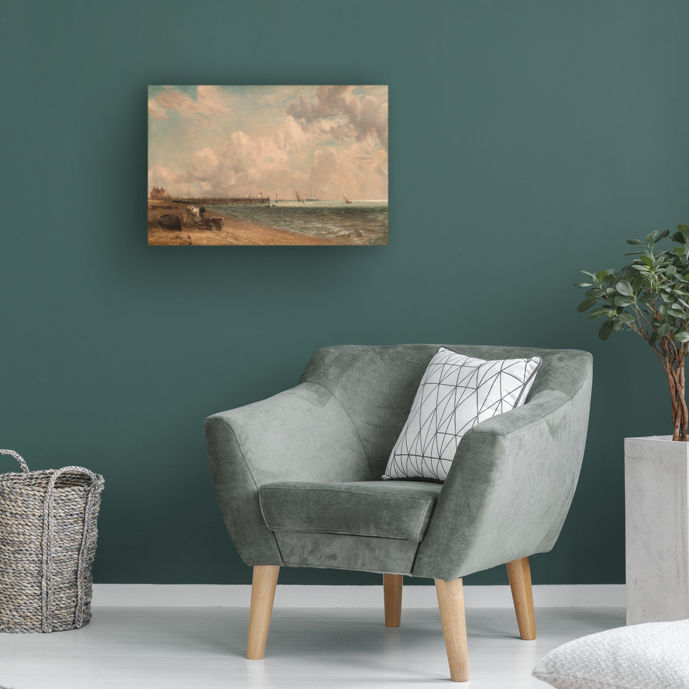 John Constable 'Yarmouth Jetty, 1822' Canvas Art - 32 x 22 Inches