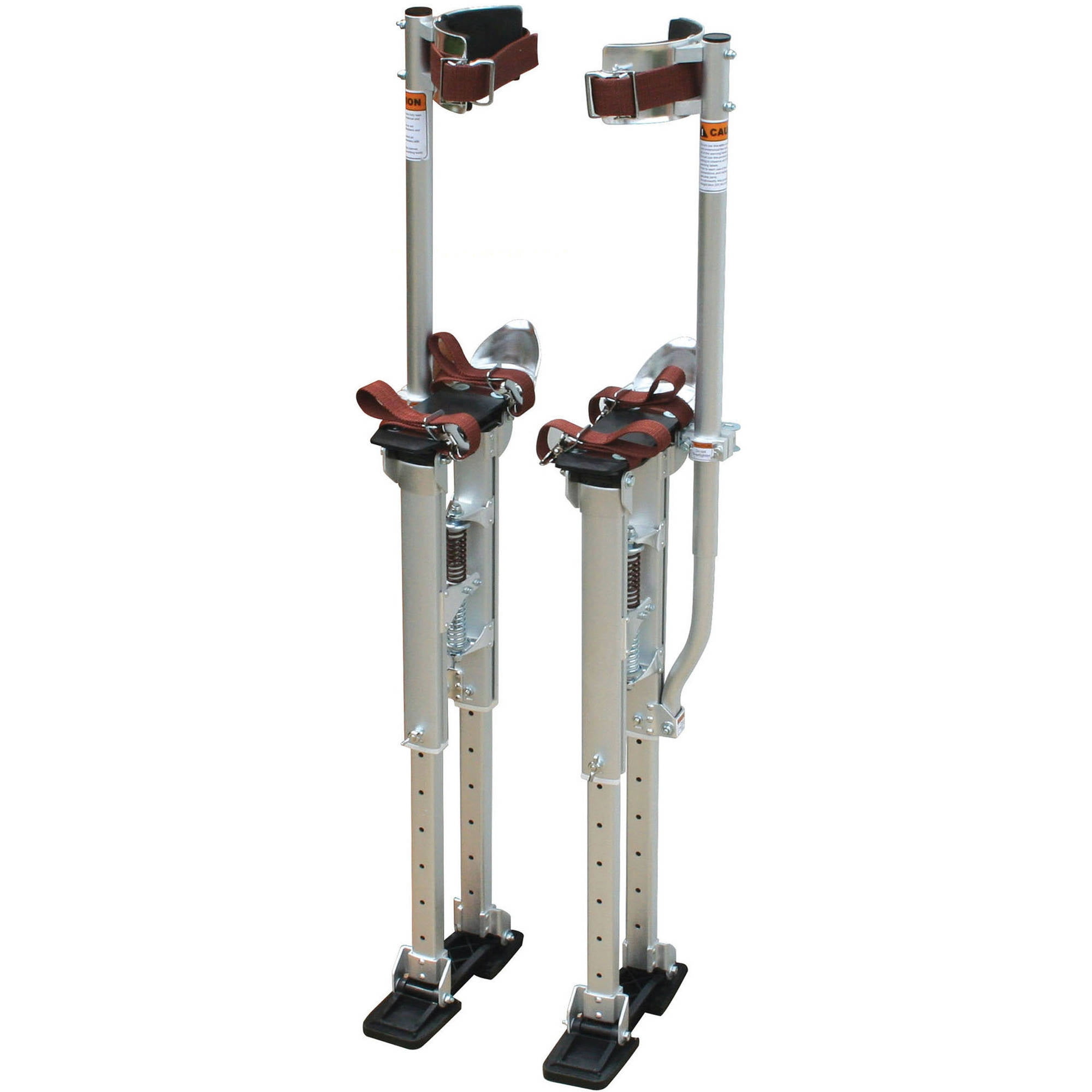 18-30" Adjustable Height Aluminum Drywall Leg Stilts Ceiling Painting Silver New 