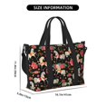 thumbnail image 2 of Travel Duffle Bag Cartoon Cool Horse White Flower Travel Tote Bags Carry on Luggage Waterproof Weekender Bags with Top Handle Adjustable Shoulde Strap for Travel Gym, 2 of 5