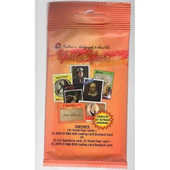 Historic Autograph & Card Co. Yesteryear Trading Card Hobby Pack (8 Cards)