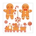 thumbnail image 6 of GENEMA Christmas Wall Clings Removable Window Stickers Gnome Santa Gingerbread Man Window Decals for Kids Rooms New Year Party Decorations, 6 of 11