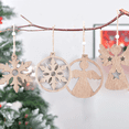 thumbnail image 4 of Adornos de árbol de Navidad de madera, adornos colgantes, colgantes de decoración de Navidad MFZFUKR CPB-CJZ152-5, 4 of 5