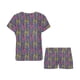thumbnail image 3 of Conjunto de pijama corto para mujer con estampado de cebra LKS303, 3 of 4