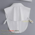 thumbnail image 7 of LoudSung False Collar Detachable Half Shirt Blouse Fake Collar Incomplete Beauty Unique Dickey Collar Design for Women Girls, 7 of 7
