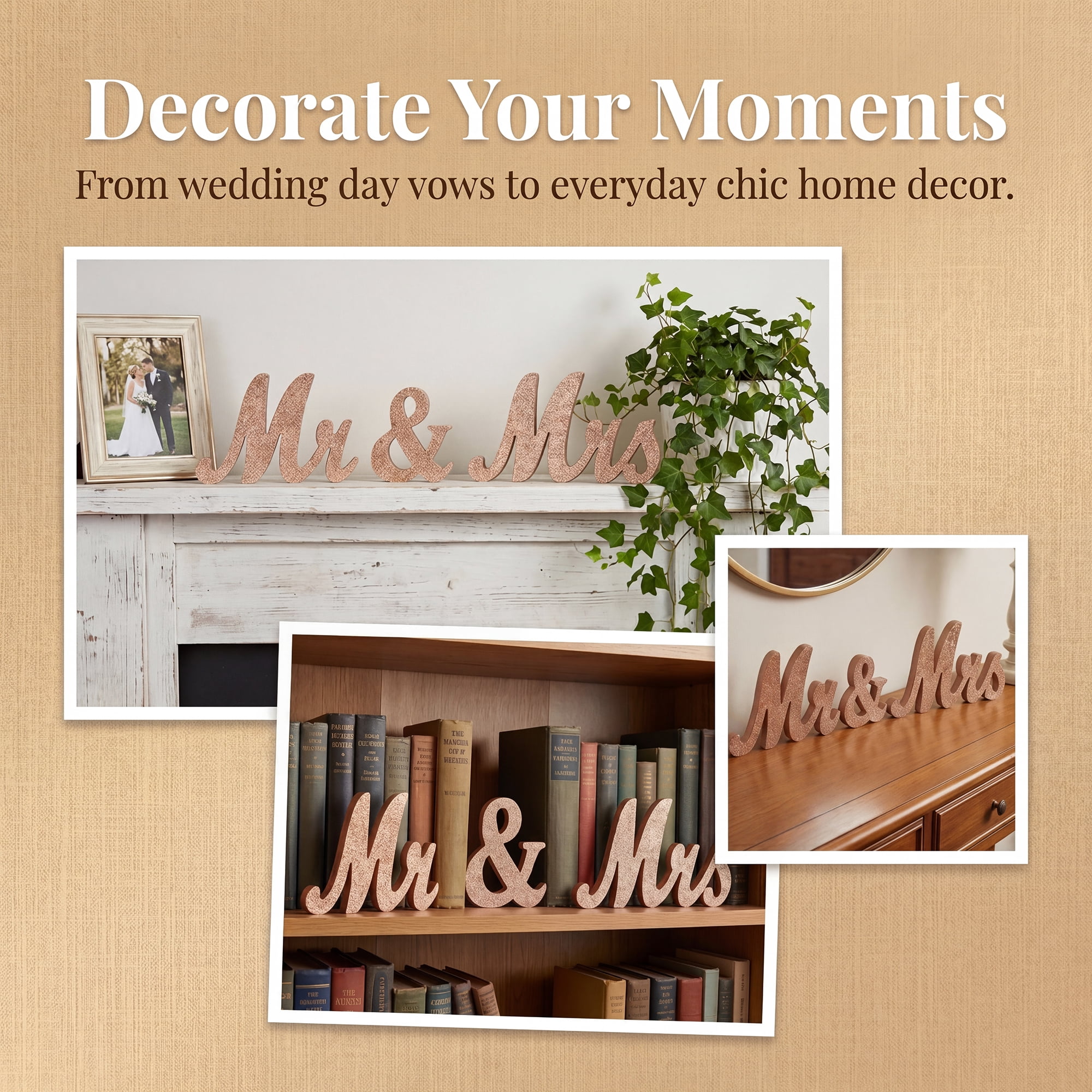 Unique Bargains Rustic Wooden Home Sign Wall Decor Lightweight Plaque Brown 11"x21" 1Pcs