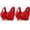 Red, variant on Pejock Bra for Women 2PCs Front Snap Closure Bras Button Down Wirefree Bra Front Snaps Daily Bras