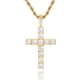 thumbnail image 5 of Collar con colgante de cruz de circonio Micro-set, collar de hip hop, 5 of 5