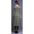 thumbnail image 2 of Bimba Long Straight Dresses For Women Printed 3/4 Sleeve Indian Clothing, 2 of 6