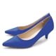 thumbnail image 2 of Zapatos Stunner para mujer, moda clásica, tacón bajo, azul, talla 42, 2 of 5