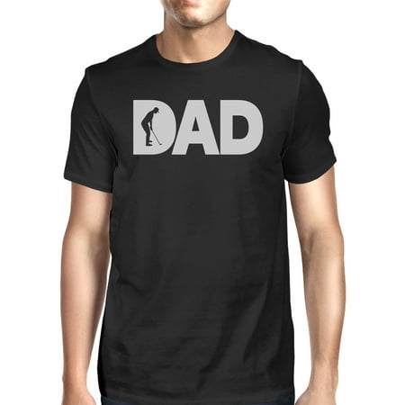 Golf Lover Gift - Dad Golf Mens Black Round Neck Tee Funny Gifts For Golf Lover Dads
