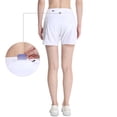 thumbnail image 4 of FEDTOSING Women Athletic Shorts Elastic Running Shorts Quick Dry Gym White Workout Shorts Liner 4",up to Size 2XL, 4 of 5