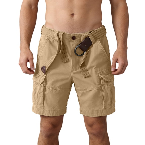 Mens Cargo Shorts Outdoor Hiking Work Shorts Multi Pockets Casual Loose fit Shorts for Men