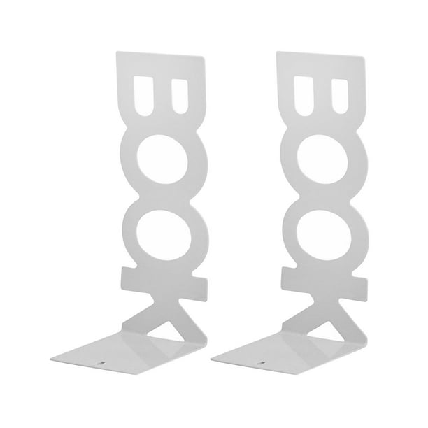 Sujetalibros para estantes, Sujetalibros para estantes, Sujetalibros para libros pesados, Soporte para estante Decorativo para el hogar, Blanco Macarena Extremos del libro