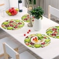 thumbnail image 6 of Ryvnso Apples and Pears Round Plate Mats Dining Table Placemat Set of 4 for Holiday Decoration, 6 of 7