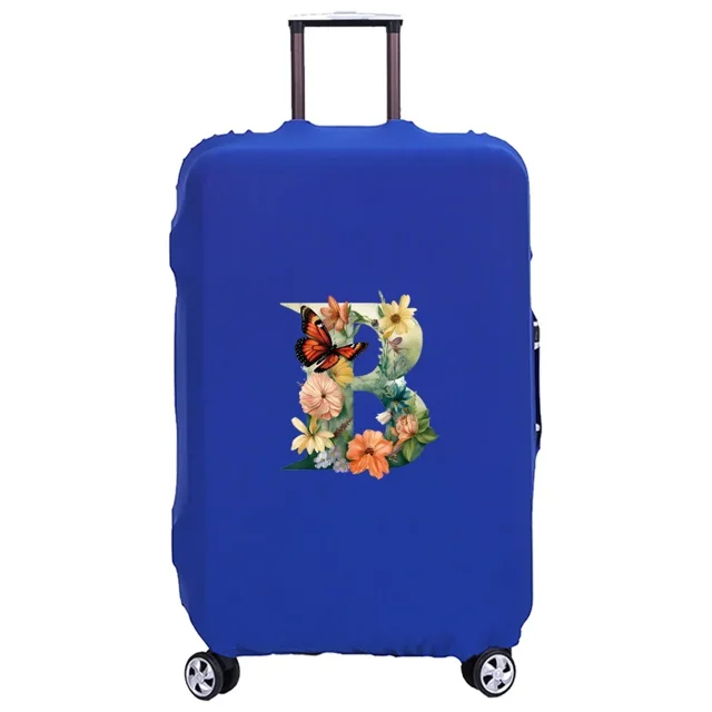 Housse de Valise Lavable Housse de Protection Anti-Rayures Adaptée pour Motif Papillon Convient 18-32 Pouces 8butterfly Lettre B TG