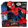 thumbnail image 3 of Marvel Spider-Man Plush Toy, City Swinging Soft Doll, 11-inch Super Hero Figure with Web-Swinging Action, Lights and Sounds, 3 of 7