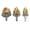 Gold, variant on Sturdy Helical Drill Bits 3 Pieces Hexagonal Shank Water Pipe Expansion 15~31mm Drills Use Punching Bit