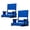 Blue, variant on SPECSTAR 2-Pack Height Adjustable High Back Stadium Seats w/ Cup Holder, Blue