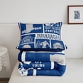thumbnail image 4 of Erosebridal Football Comforter Set,Sports Bedding Set Twin,Rugby Down Comforter for Football Fan,Ball Patchwork Reversible Bed Set with 1 Pillowcase for Bedroom(Indianapolis), 4 of 7