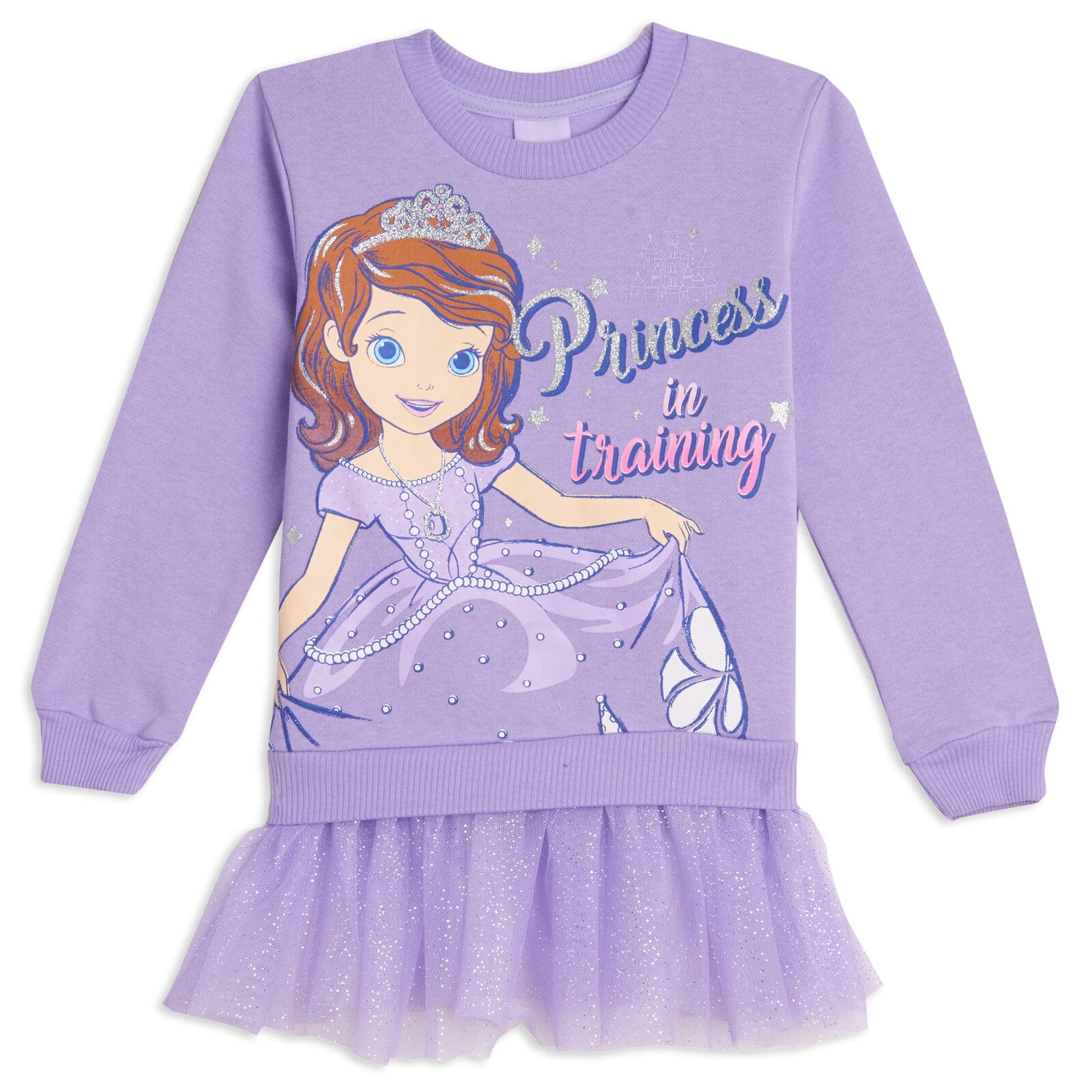 Disney Sofia the First Little Girls Pullover Fleece Sweatshirt Toddler ...