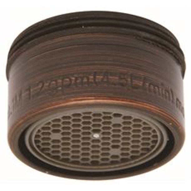 LAVATORY AERATOR, 1.2 GPM, 15/16 IN. 27 MALE THREAD, OIL RUBBED BRONZE