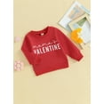 thumbnail image 3 of Rdhnmea Mommy and Me Valentines Outfits Letter Sweatshirt Long Sleeve Pullover, 3 of 9