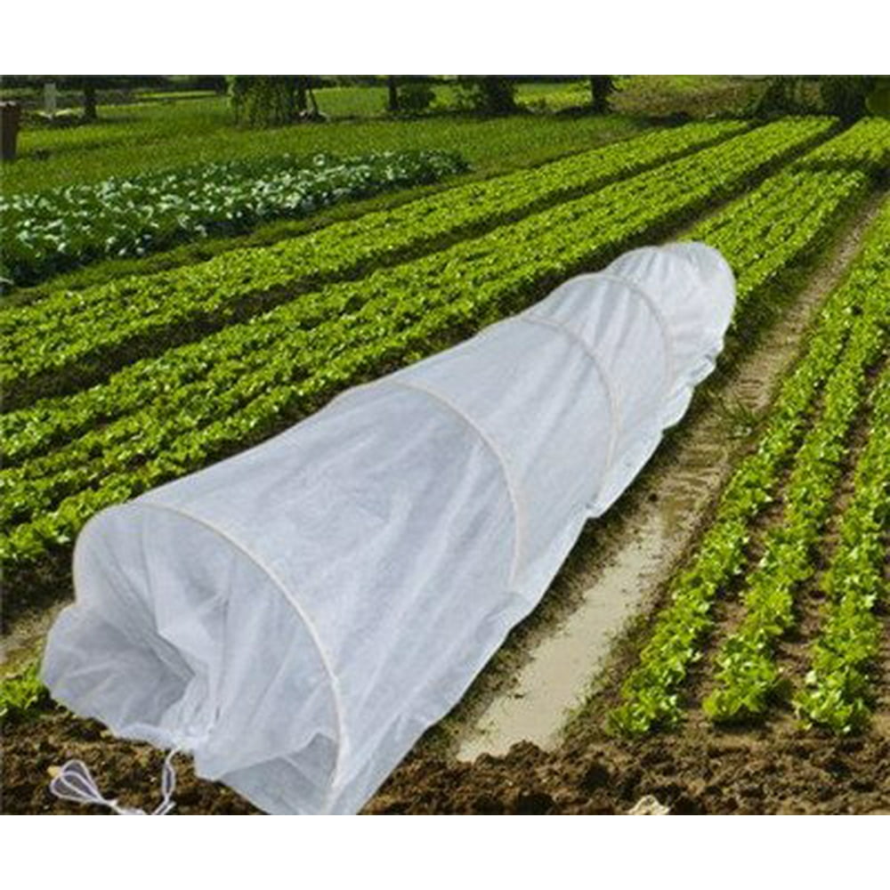 RowTunnel 45FT Long Agfabric Grow Tunnel kit, 0.55oz Floating row cover ...